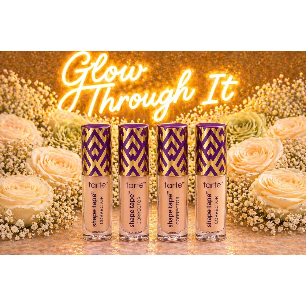 4x Tarte Shape Tape Corrector Mini - 0.5mL - Peach NEW